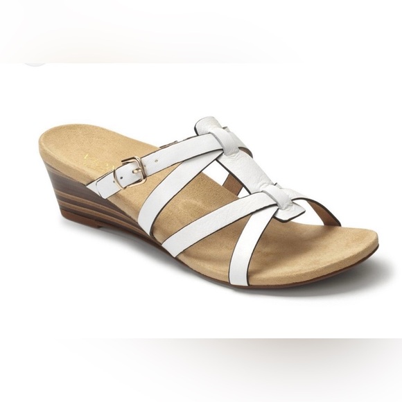 VIONIC with Orthaheel Technology Women's white Sandal size 9 preloved - Picture 1 of 9